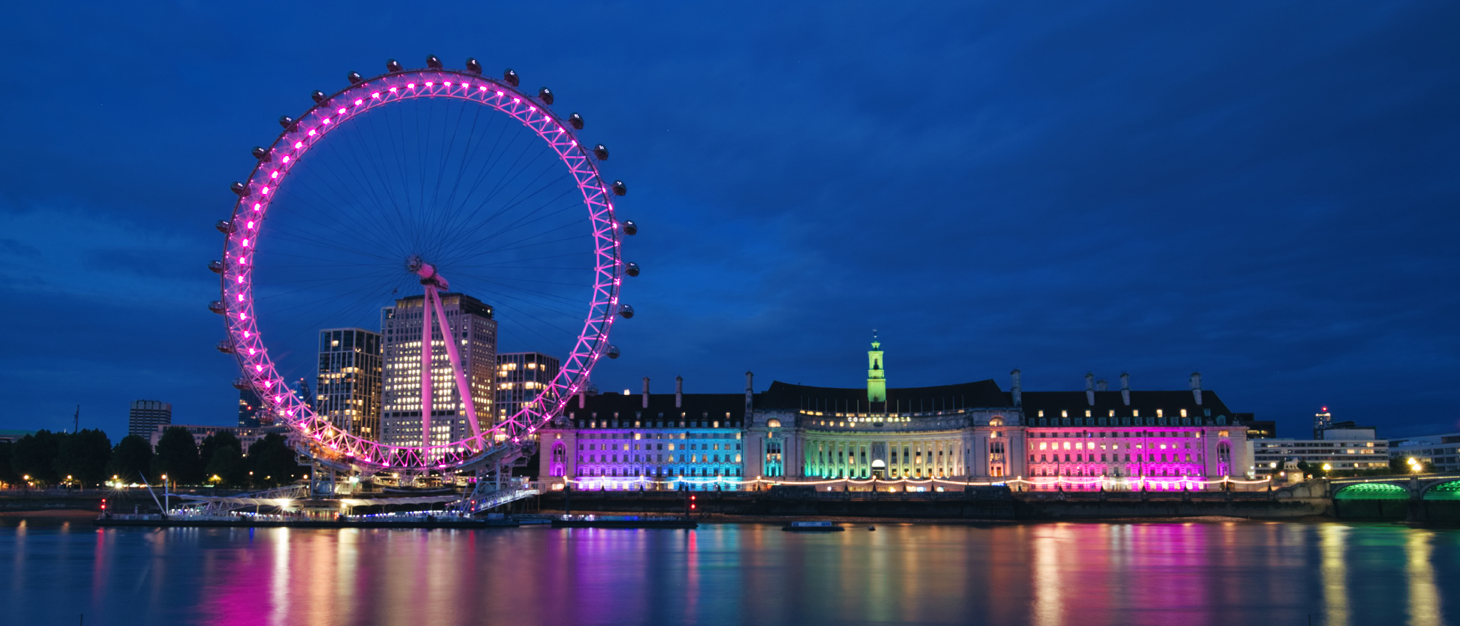 London Eye zur blauen Stunde